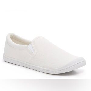 NEW IN BOX Mix No 6 “Miliana” Canvas Slip-ons. WooSize 11M. White.